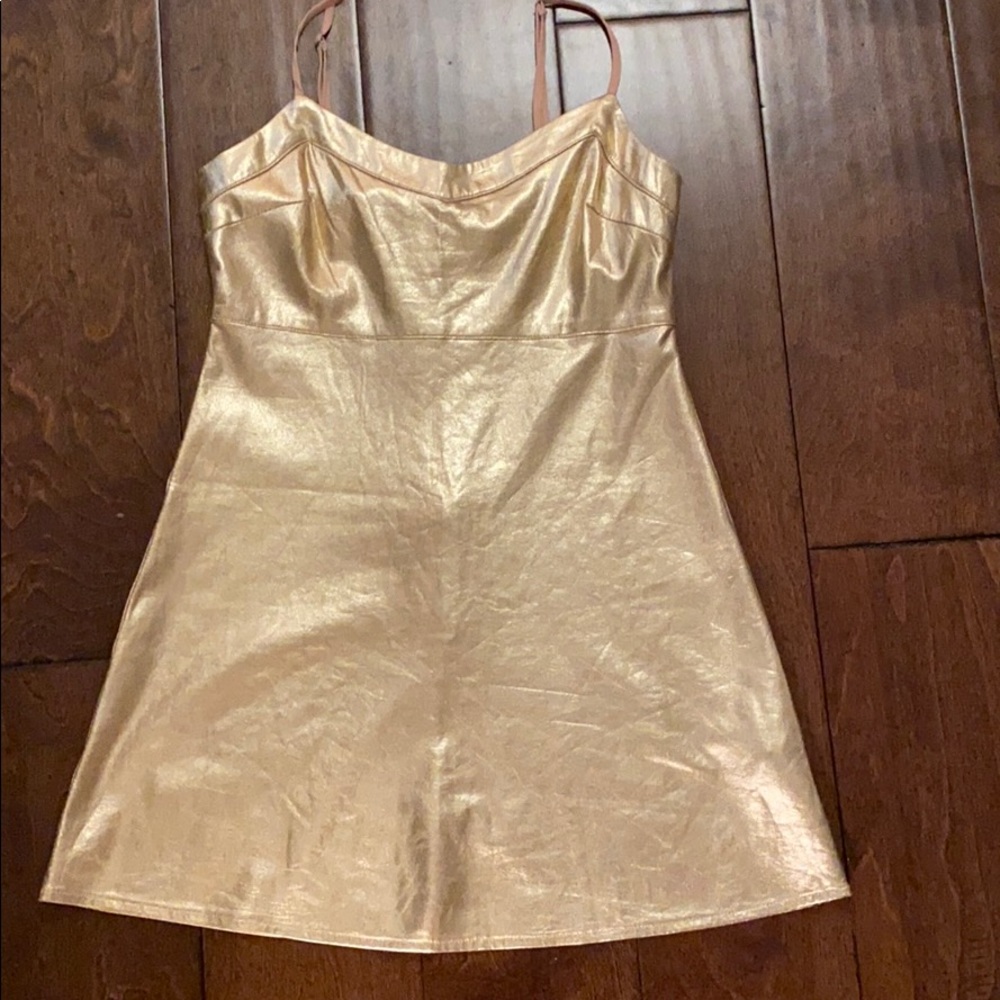Forever 21 gold dress